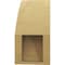 Ekena Millwork 5-inch W x 10-inch D x 10-inch H Thorton Rough Cedar Woodgrain TimberThane Knee Brace, Primed BRCUR05X10X10THRRCPR - alternate 6